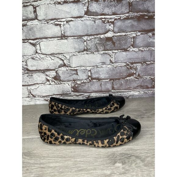 Sam Edelman Calypso Quilted Leopard Ballet Flats Shoes Women 8M US - Picture 9 of 16